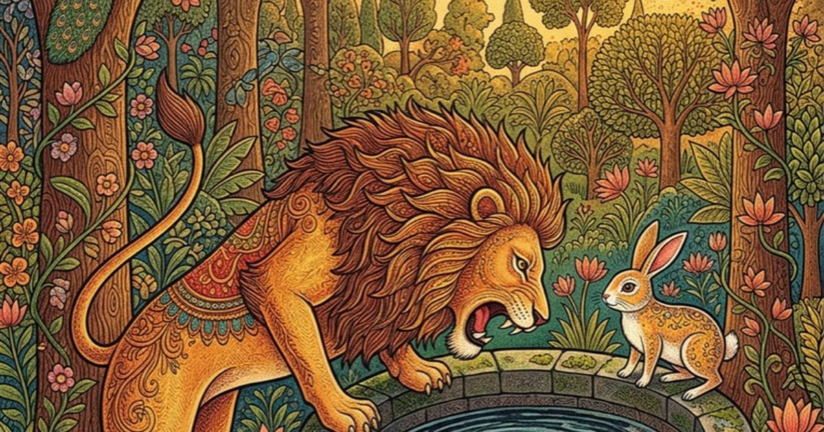 The Lion and the Clever Rabbit