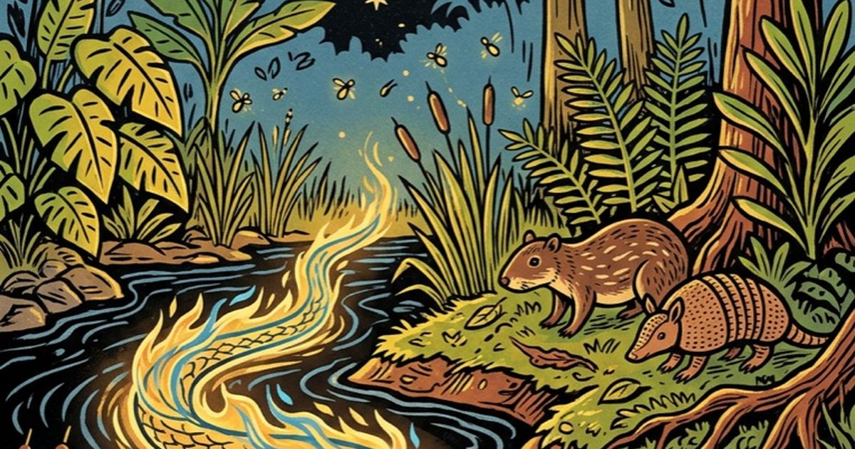 Boitata, the Fire Snake