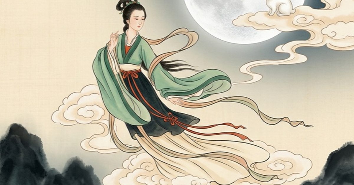 Chang'e Flying to the Moon