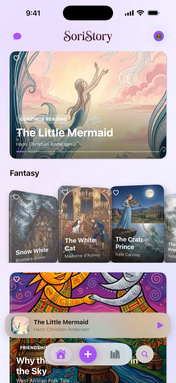 SoriStory app preview